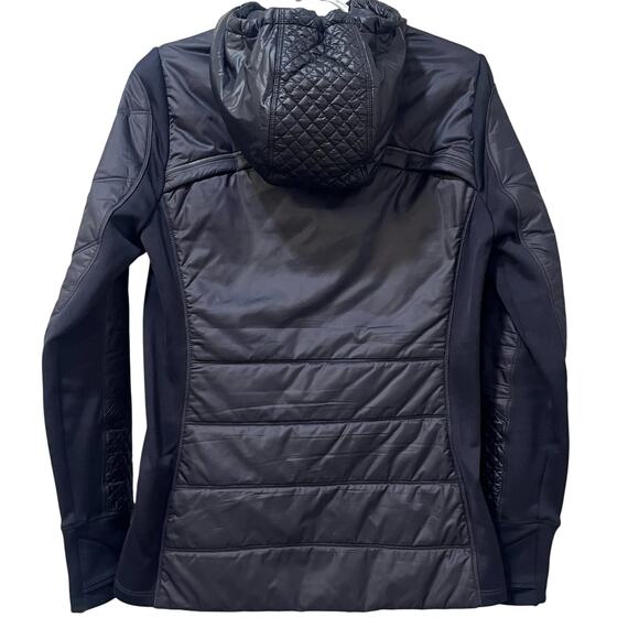 ATHLETA | Rock Ridge Primaloft Hooded Full Zip Jacket Black Small - Picture 3 of 8